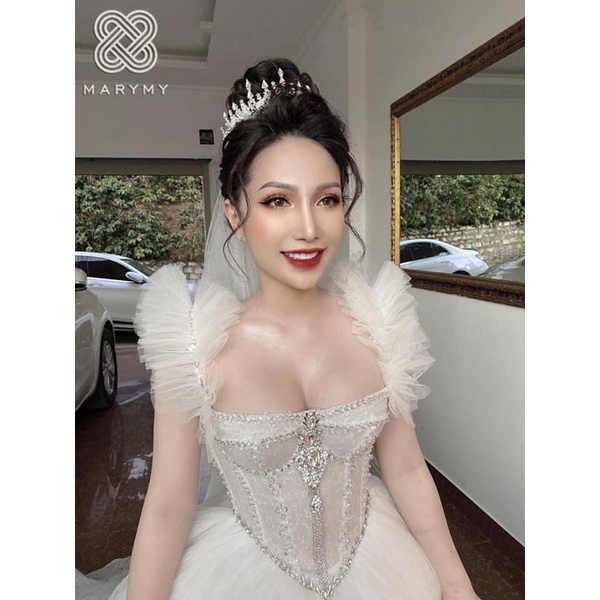 Tay váy cưới mặc nhiều kiểu- phụ kiện trang phục