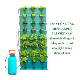 Module Tự trồng rau tại Nhà Minigarden Châu Âu tự dưỡng bảo hành 10 năm (Bộ ngang 65cm x cao 20cm)