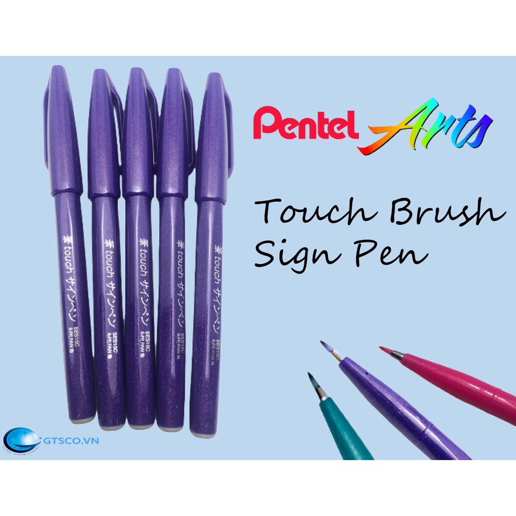 BÚT PENTEL TOUCH BRUSH SIGN PEN VIẾT CALLIGRAPHY THƯ PHÁP TRANG TRÍ