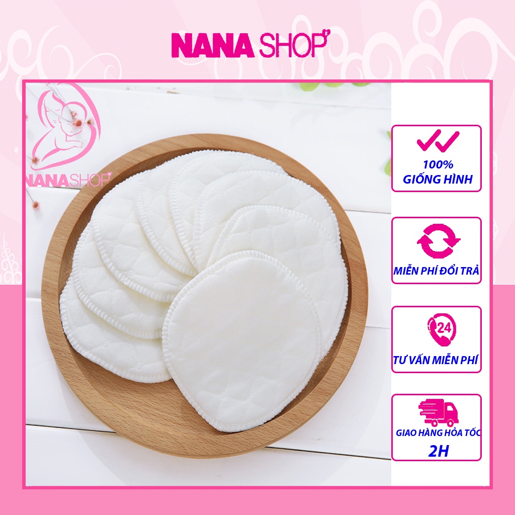 Miếng lót thấm sữa 6 lớp giặt được NASH gói 8 miếng