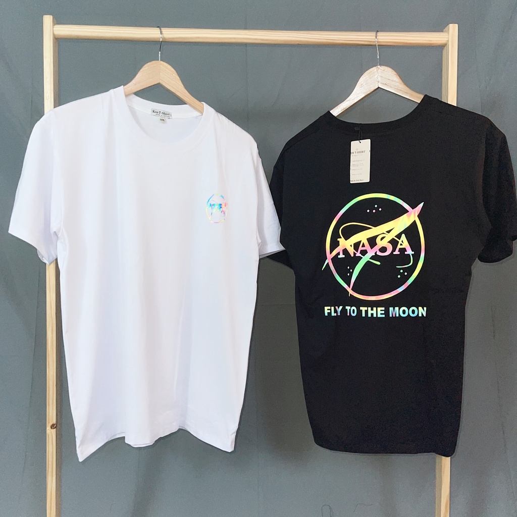 Áo Thun Phản Quang NASA Cotton 75% Form Rộng Unisex Nam Nữ Rẻ Đẹp HaiHaiShop, Ken T-Shirt.