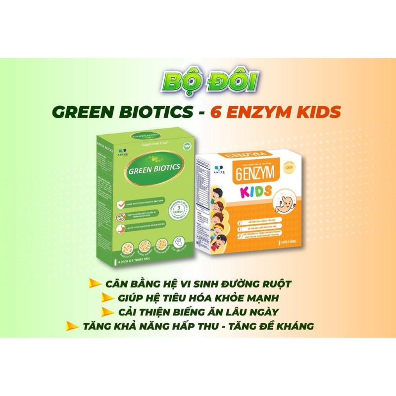 Men vi sinh bào tử lợi khuẩn Green Biotics dùng cho trẻ từ sơ sinh