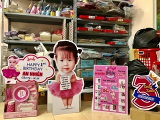 Combo set trang trí sinh nhật cho bé trai + gái