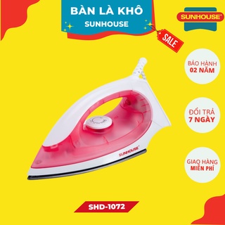Bàn là Sunhouse SHD1072, bàn ủi khô Sunhouse - Bảo hành chính hãng 2 năm - An toàn tuyệt đối khi sử dụng