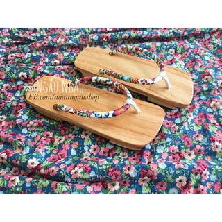 Geta Guốc Nhật Guốc Gỗ Mộc Phong Cách Nhật Bản