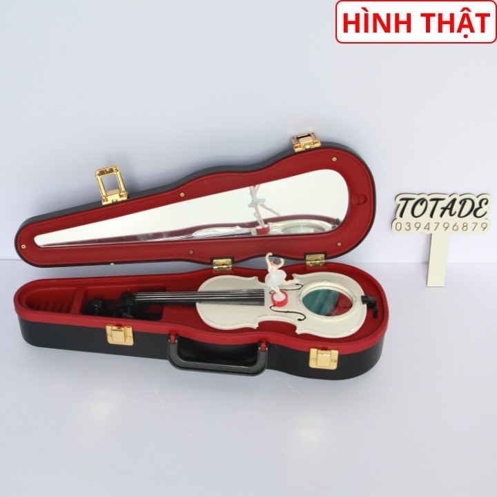 Hộp nhạc hình đàn vĩ cầm - Dùng dây cót không dùng pin - MBO0009
