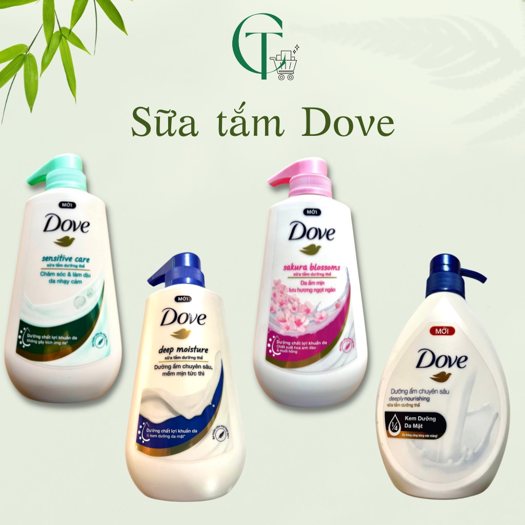 Sữa tắm dưỡng thể chuyên sâu Dove chăm sóc da mềm mịn 500g