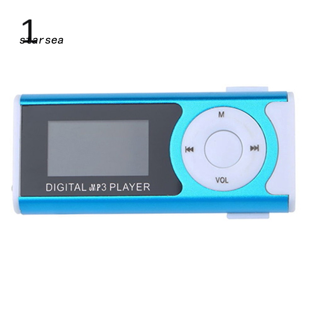 Máy nghe nhạc MP3 mini có màn hình LCD 1.3 inch hỗ trợ thẻ nhớ micro SD 16GB