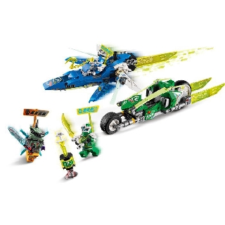 Đồ chơi lắp ráp Lego Ninjago Xe Đua Tốc Độ Của Jay Và Lloyd 71709