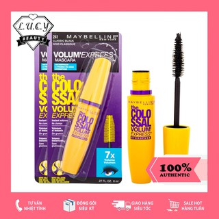 Hàng USA- Macara  Maybelline Colossal Volum Express 7X chuẩn Auth 100%