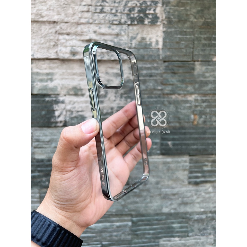 Devia Creative Case lưng kính viền màu