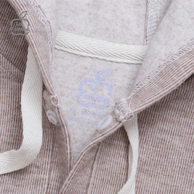 Áo Gile mũ La Pomme Cool Pocket - Nâu nhạt