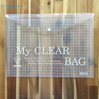 Bìa nút A4- F4 clear bag - Túi đựng hồ sơ có cúc, bìa nút đựng hồ sơ