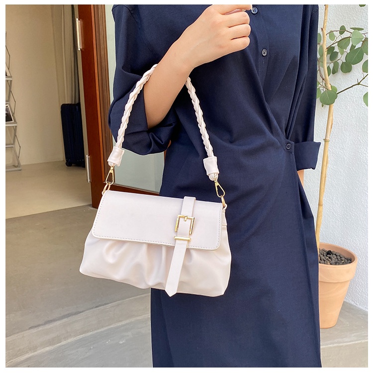 【Hàng Hot】Túi Xách Đeo Chéo nữ cao cấp, Women bagsDa tổng hợpHàn quốc kiểu xếp li, 3 màu có sẵn (8297)