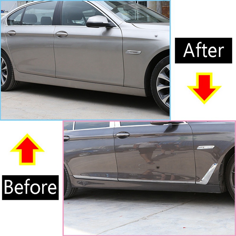 FENDER 1 Cặp Viền Chắn Bùn Bằng Thép Không Gỉ Mạ Chrome Cho BMW 5 Series F10 520Li 525Li 530 535Li 2011-2017