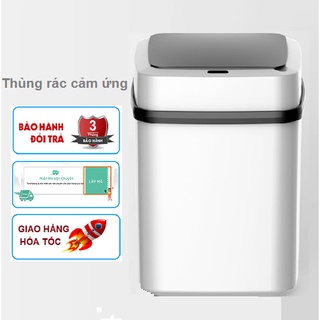Thùng rác cảm ứng tự động đóng mở nắp thông minh sử dụng pin pin AA