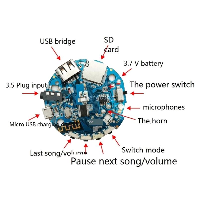 Mạch khuếch đại âm thanh Bluetooth 5.0 3.7-5V chất lượng cao cho loa xe hơi