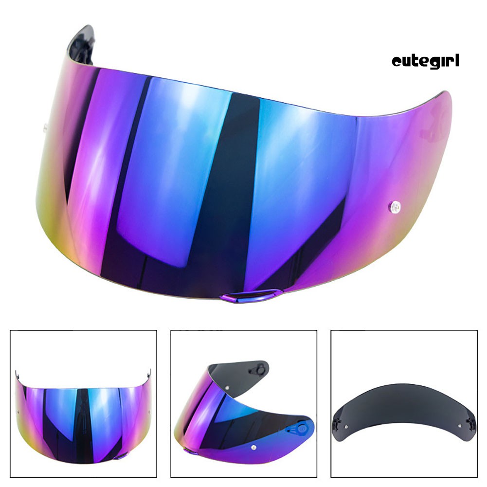 CUTE_Motorcycle Full Face Helmet Goggles Lens Visor with Pin Lock for AGV K1 K3SV K5