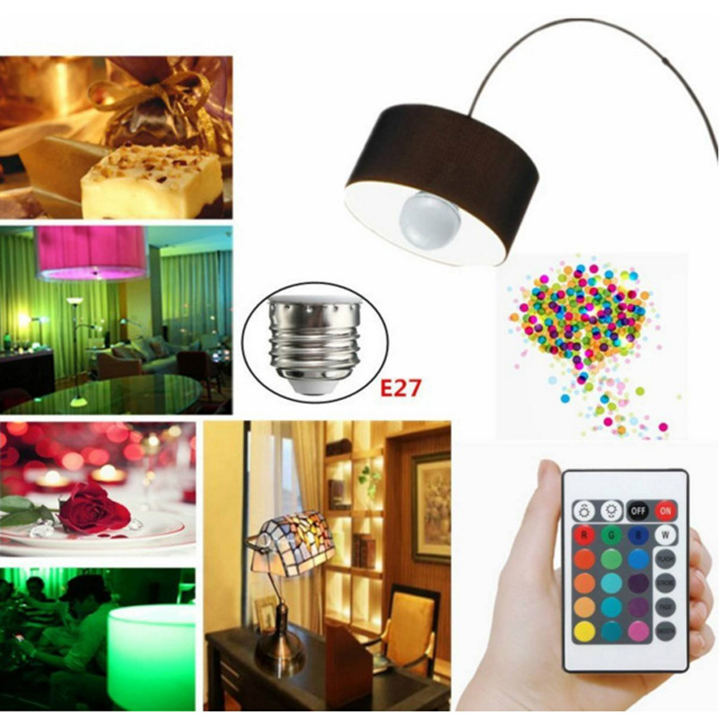 Bóng Đèn Led E27 Rgb Chống Thấm Nước Trang Trí Sân Vườn / Phòng Ngủ / Quán Bar