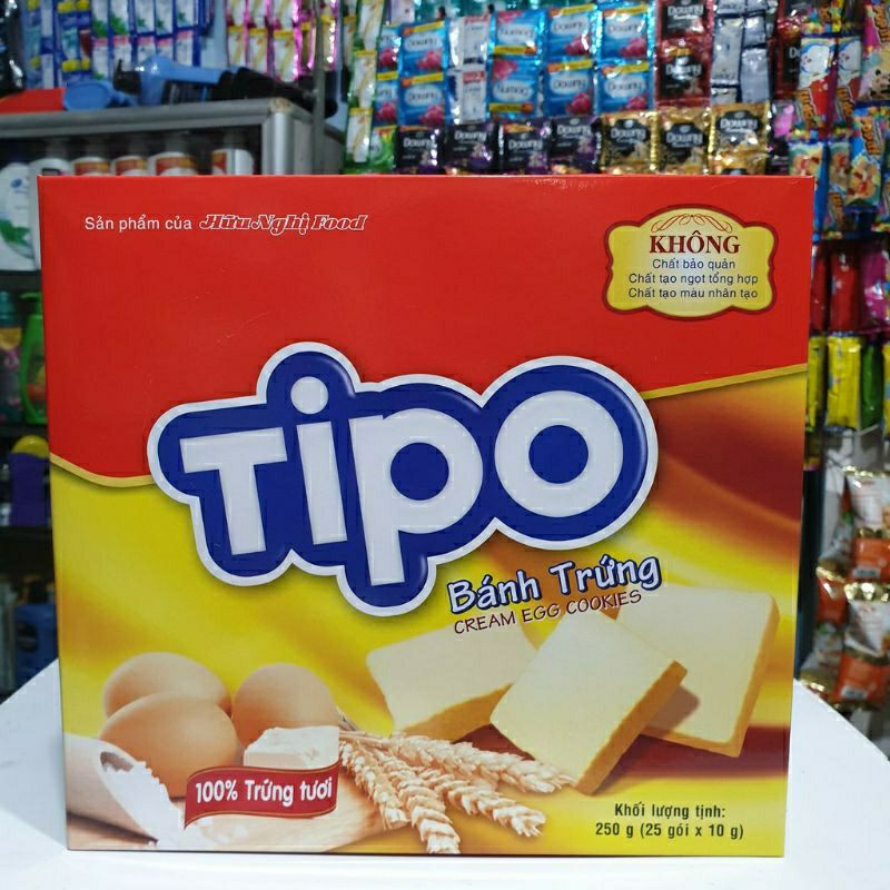 Bánh trứng Tipo hữu nghị hộp 250g
