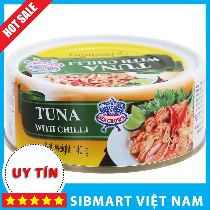 Cá ngừ sốt ớt Sea Crown hộp 140g - SibMart Việt Nam - SC0455