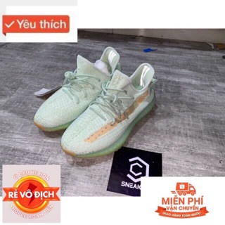 Video + ảnh thật > giày sneaker yeezy 350 xanh