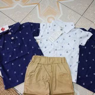 3 bộ polo cho bé trai 5-7kg