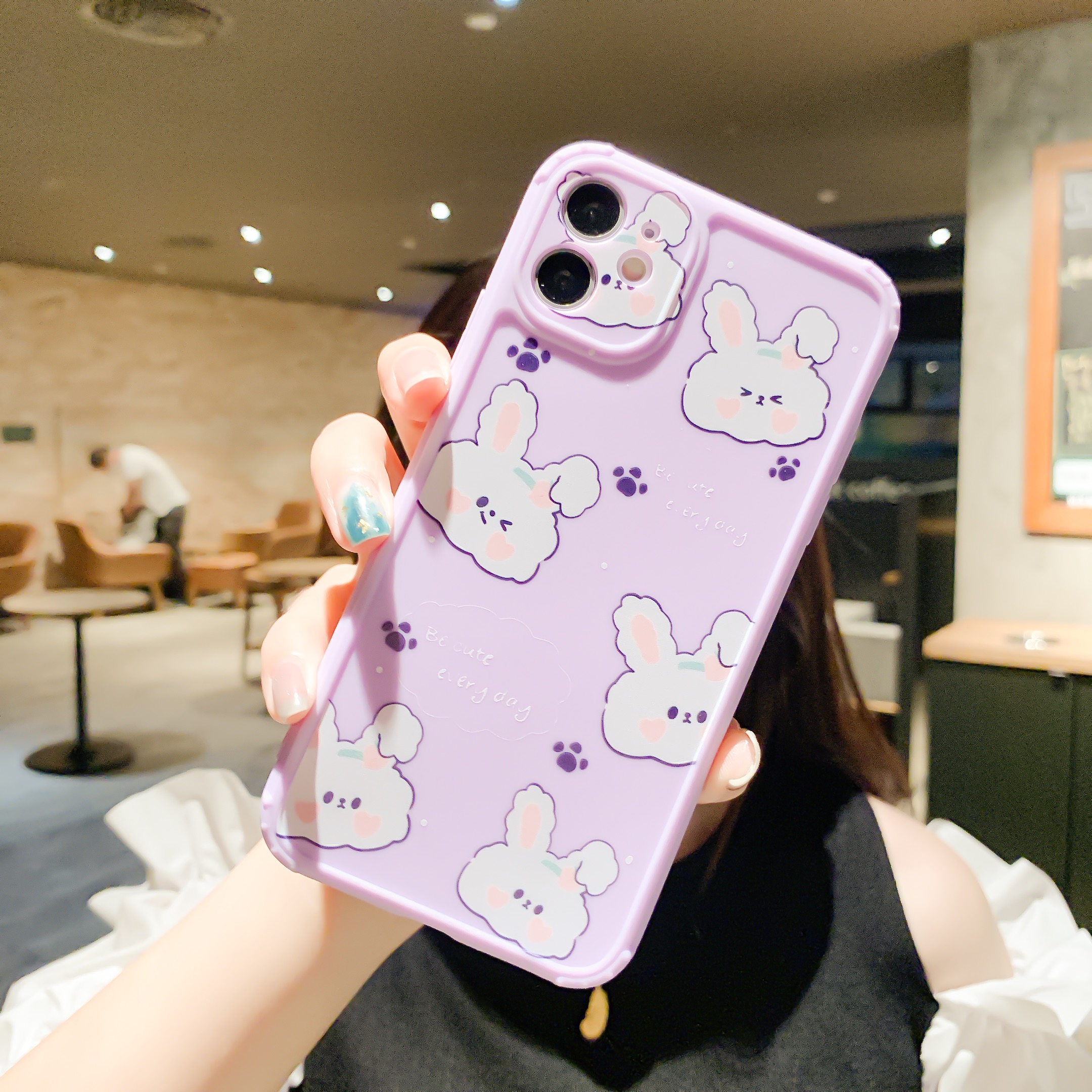 Ốp Lưng Chống Sốc Hình Thỏ Dễ Thương Cho Oppo Reno 3 A5S A3S A12E A83 A53 F11 A72 A92 A52 Realme C1 Pro A9 A5 A57 A39 A59 A8 A31 F9 K1 R15X R11S R11 R9 F1 Plus F1S A12 A7 A1