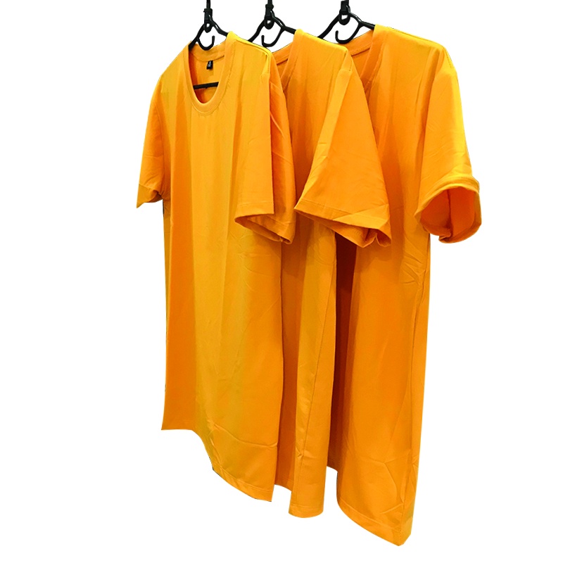 Áo Thun Vàng Màu Vàng Bò Thời Trang 24h Vải Dày Mịn Phom Xuông Dùng Đồng Phục Nam Và Nữ