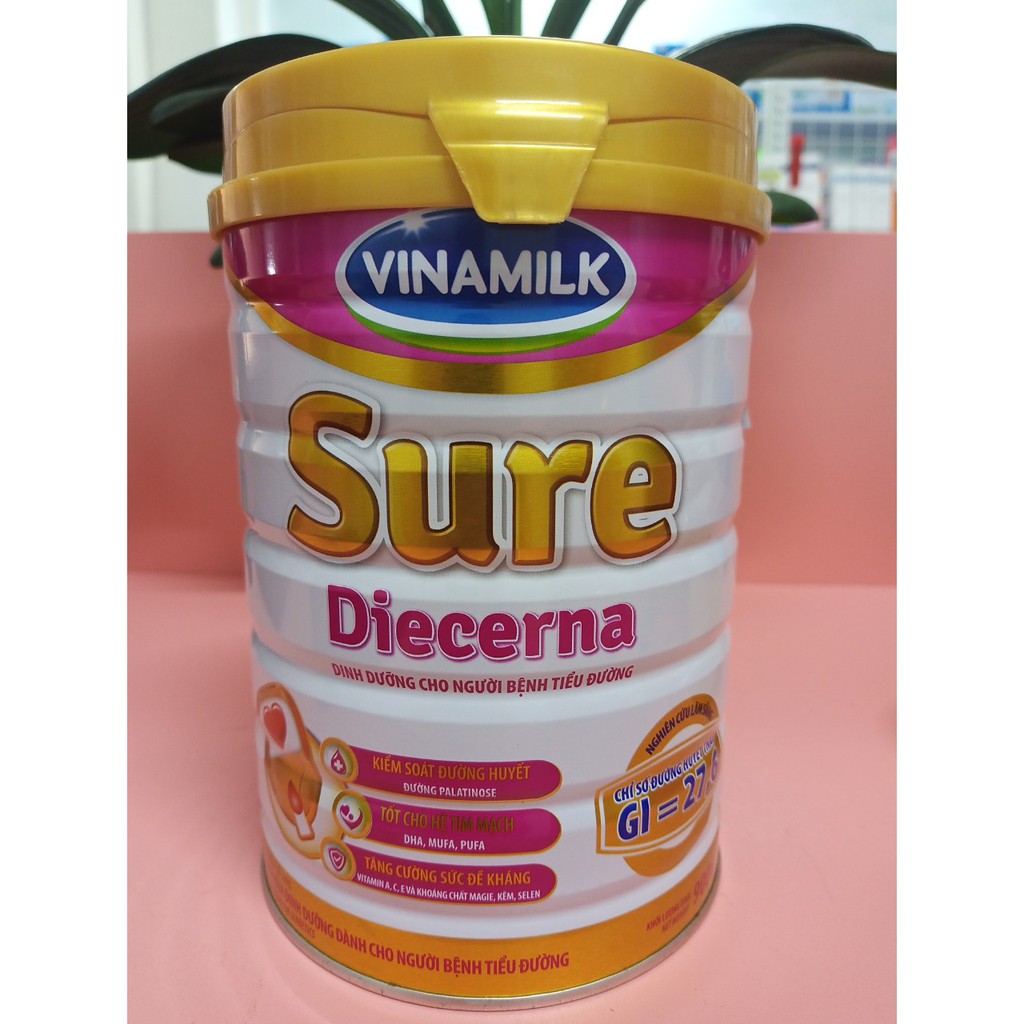 Sữa bột Vinamilk Sure Diecerna 900g dành cho người tiểu đường