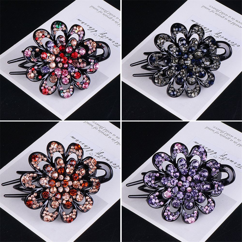 Kẹp tóc hình hoa phong cách cổ điển thời trang cho nữ