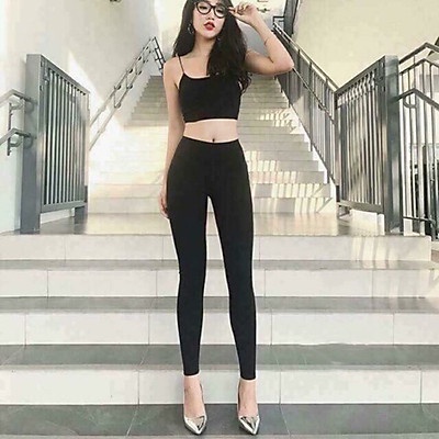 Quần legging cạp chun, ống bó có 4 túi cao cấp, hách dáng 333
