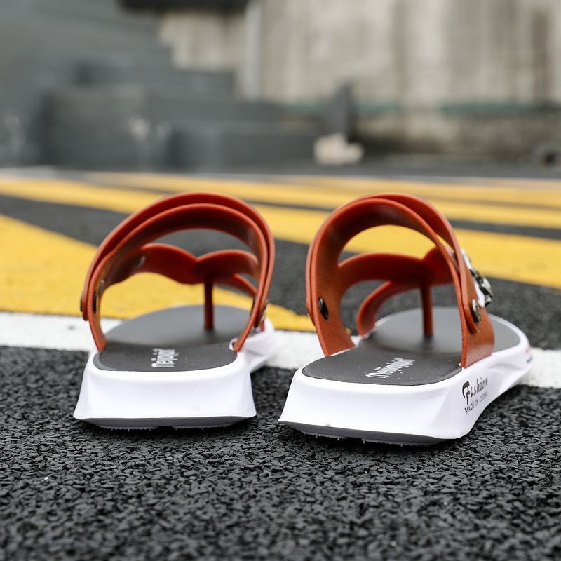 Oeteo Xăng đan Đế Bằng Chống Thấm Nước Thời Trang Đi Biển Cho Nam Giới