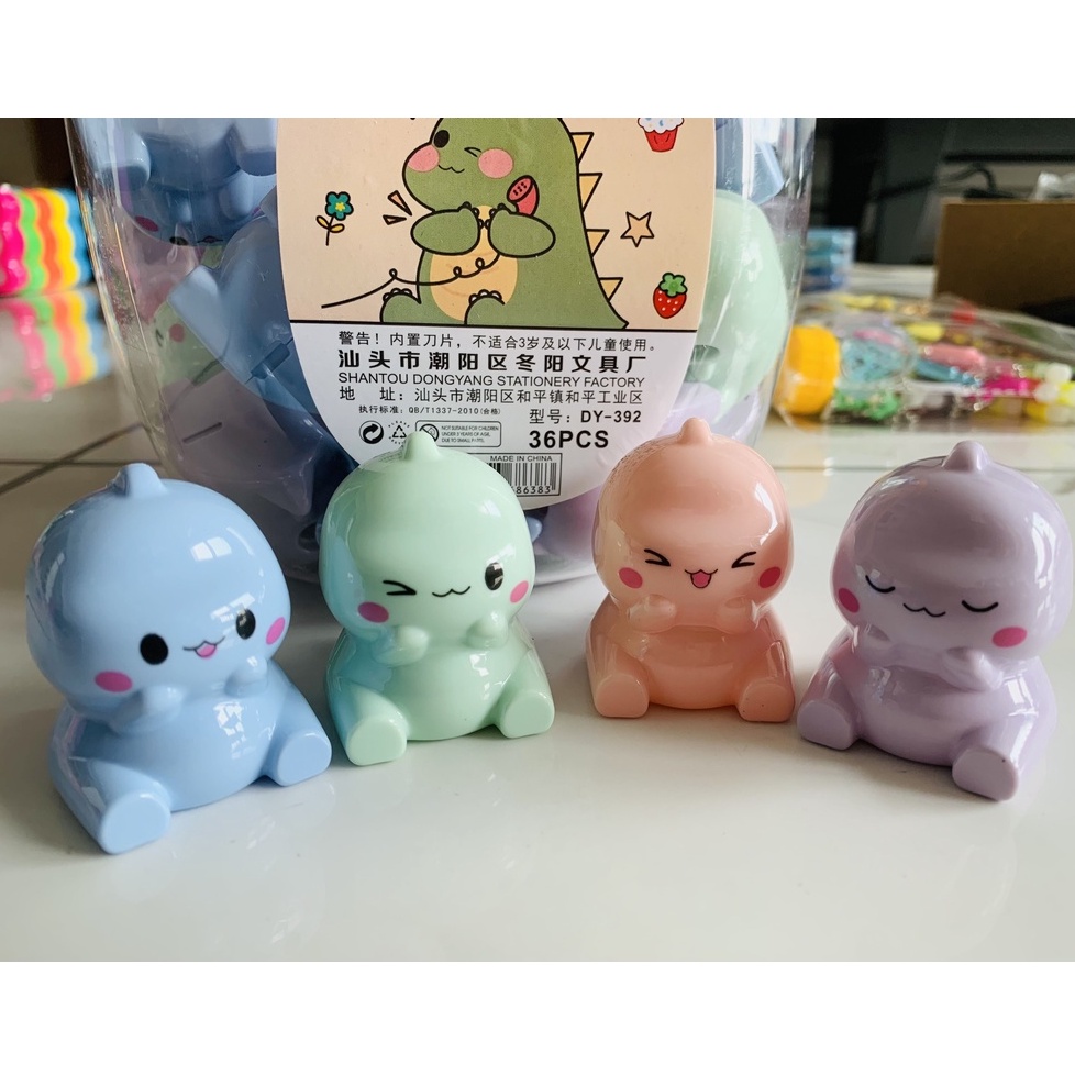 Combo 2 cái got chuốt bút chì hình khủng long đáng yêu