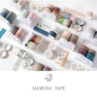 Set washi tape màu đơn giản