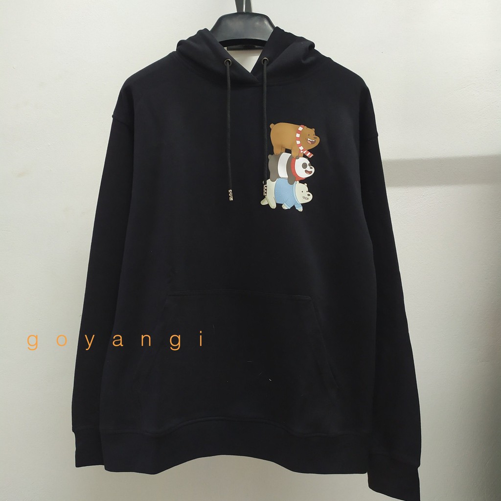 Áo hoodie we are bears vải nỉ dày ulzzang dáng rộng