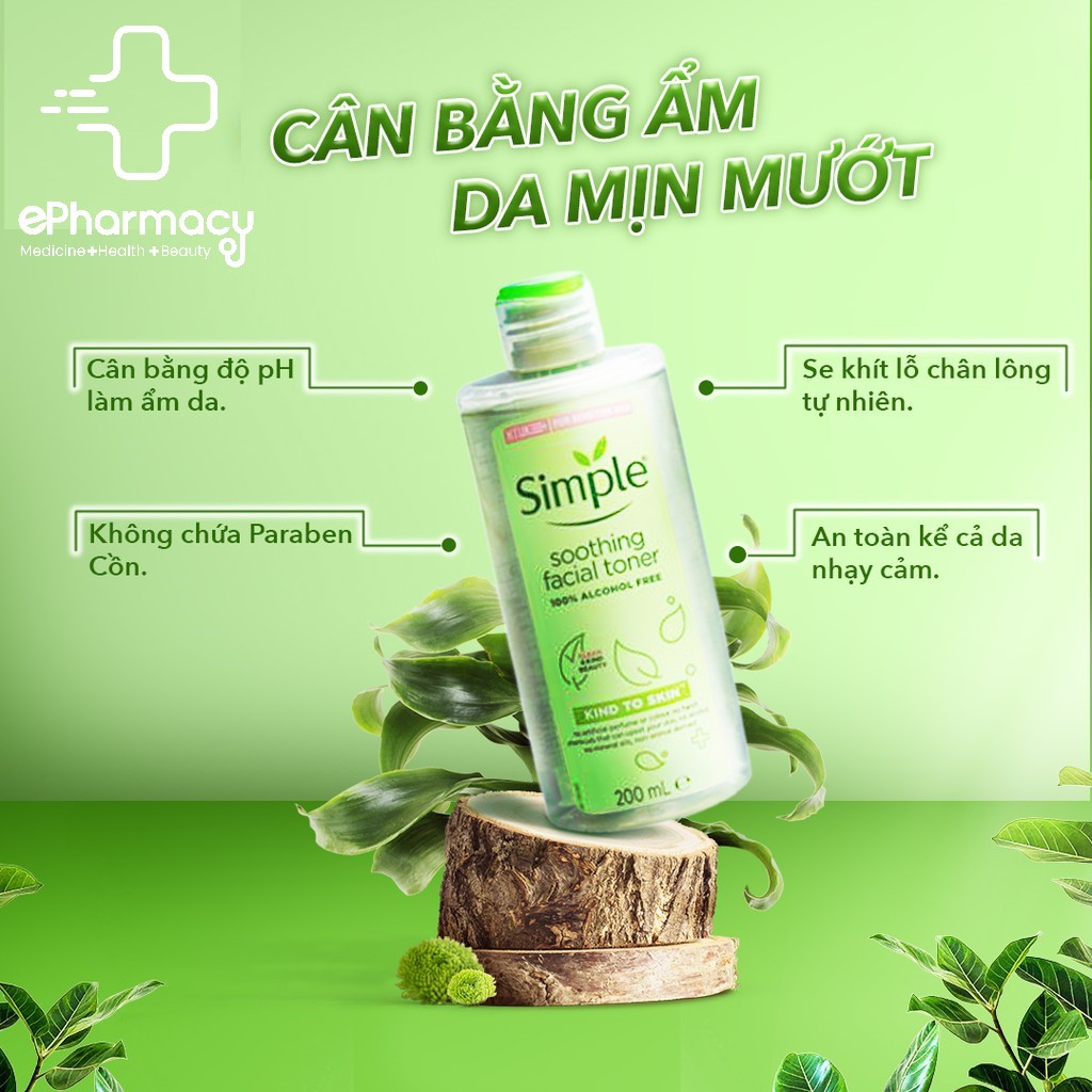 Combo Simple Tẩy trang + Sữa rửa mặt + Toner Simple (Bộ 03 món) | BigBuy360 - bigbuy360.vn