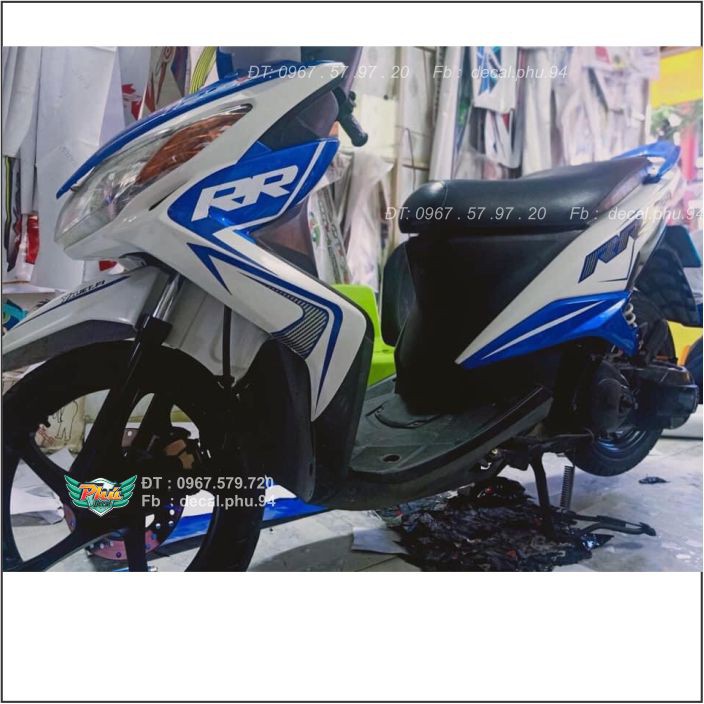 Tem Rời Luvias Trắng xanh (O)