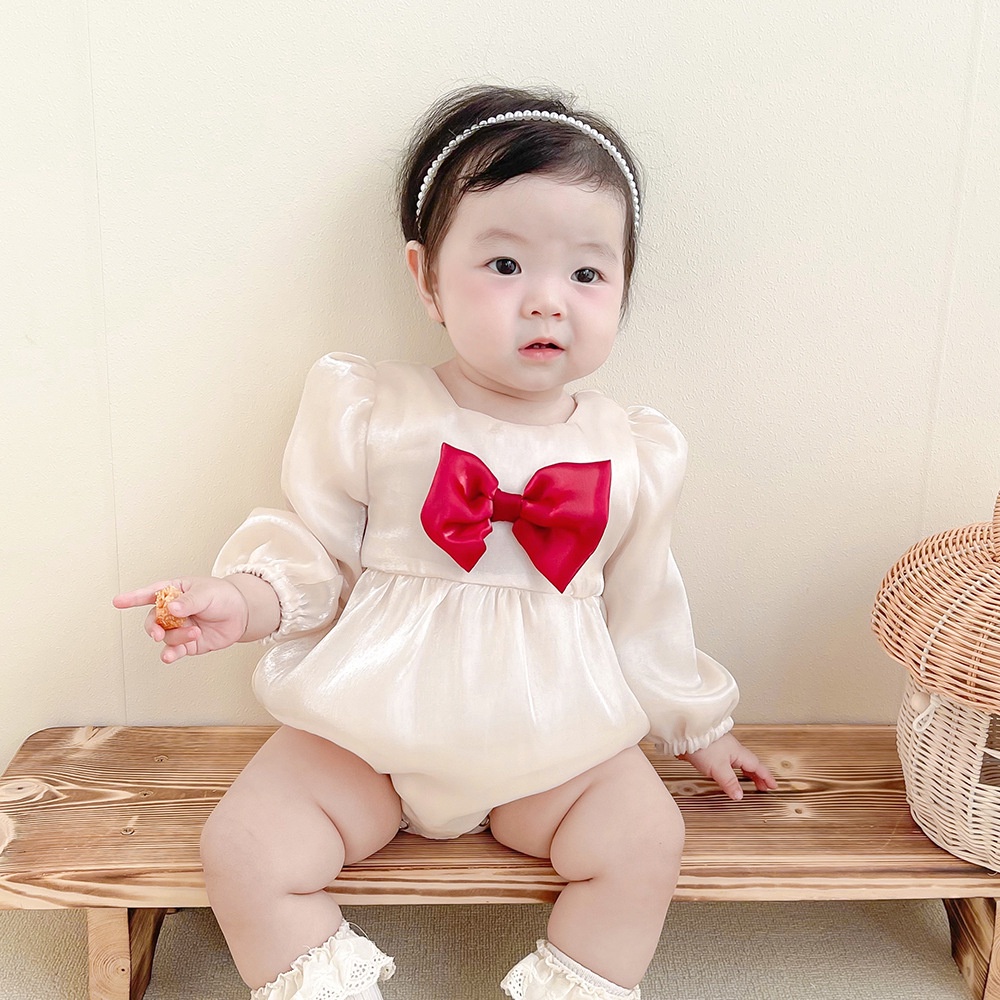 Váy Bodychip Nơ Ngực Lụa Cao Cấp Cho Bé Gái