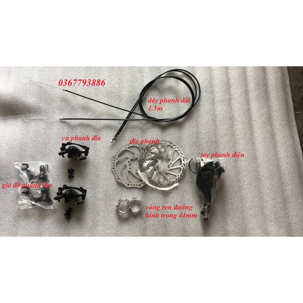 Combo phụ kiện chế phanh đĩa cho xe thể thao, xe địa hình, xe đạp...