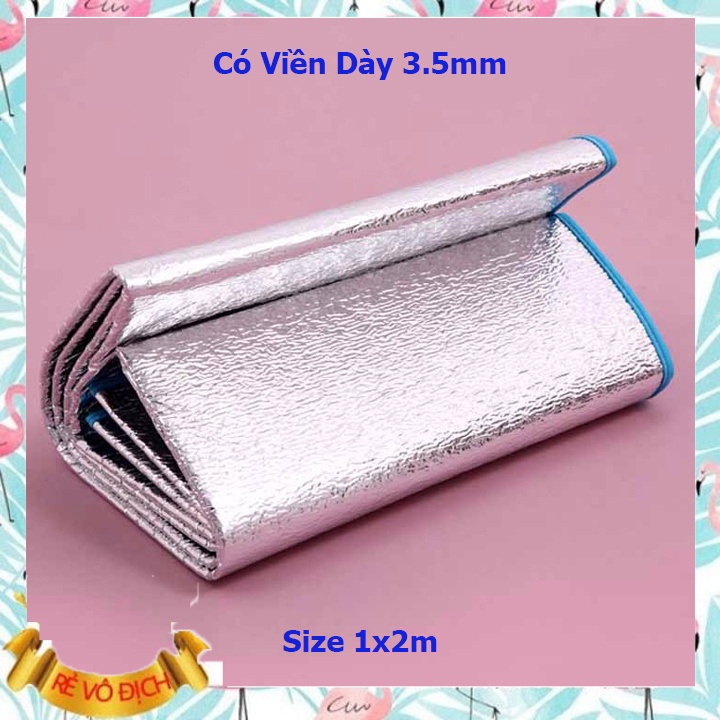 Chiếu Bạc Ngủ Văn Phòng 3,5mm - Chiếu Ngủ Đa Năng Cách Nhiệt Loại Dày 3.5mm Size 1x2m