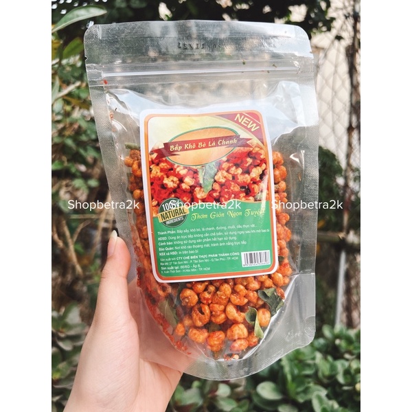Bắp sấy khô bò lá chanh loại 1 |500gr|