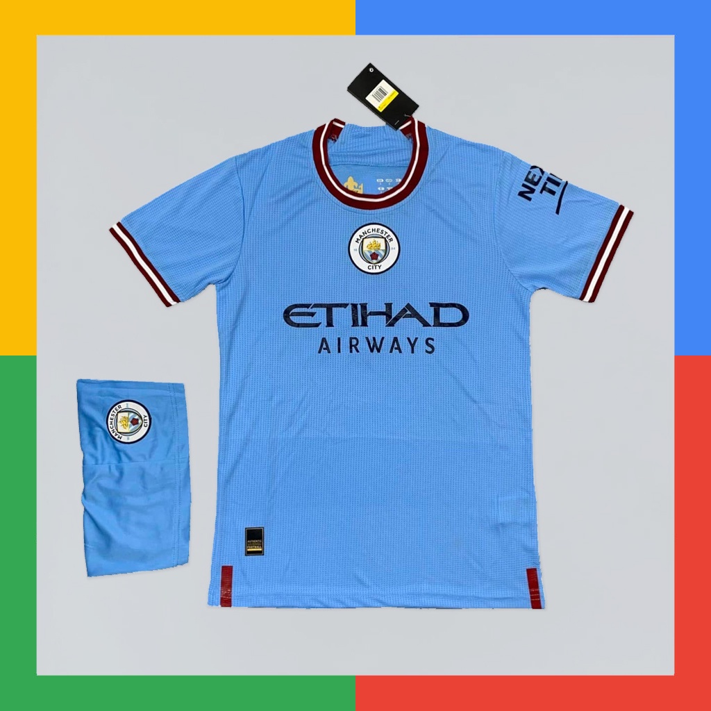 Áo Bóng Đá CLB MC 22-23,Áo Đá Banh Man City Nhà Sân Khách Đủ Màu Vải Thái Chuẩn áo đấu mùa giải 22-23 phom 43-90kg