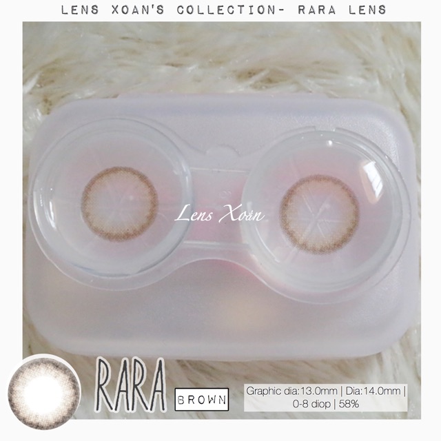 Áp tròng RARA BROWN-OLENS (LENS XOẮN)