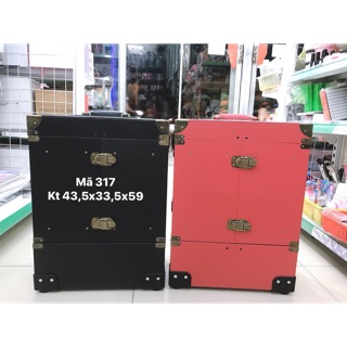 Cốp - thùng vali kéo mã 317 đựng dụng cụ trang điểm , phun xăm , nail , nối mi cao cấp