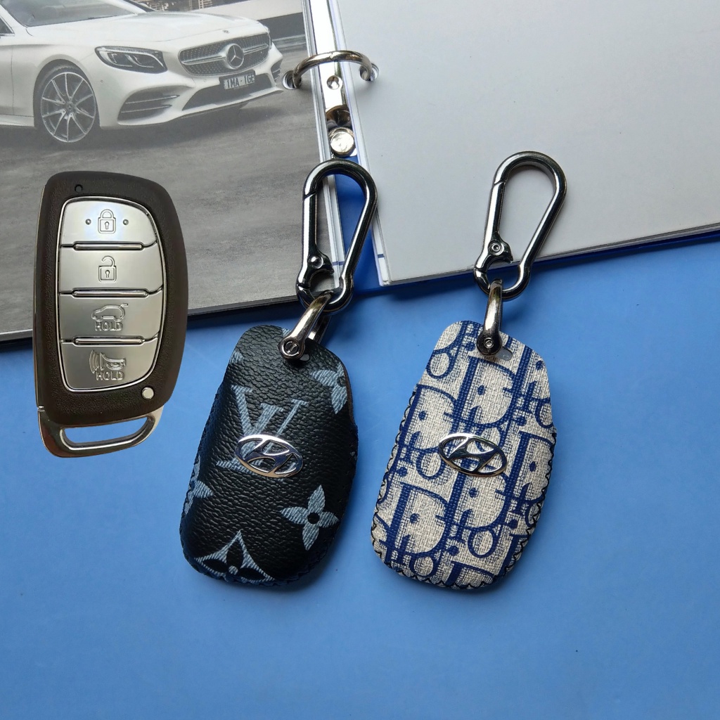 Bao da chìa khóa Creta,bọc chìa khóa hyundai Creta (HB4 Móc D Không Dây)