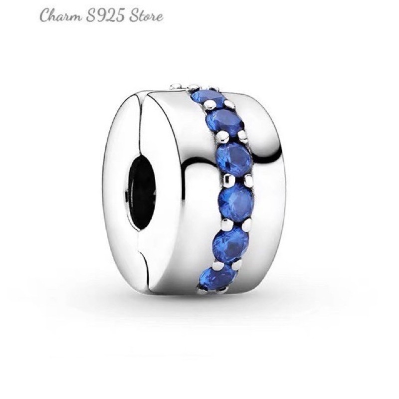 combo bộ vòng tay mềm mix 5 hạt charm pan xanh bạc s925 cao cấp