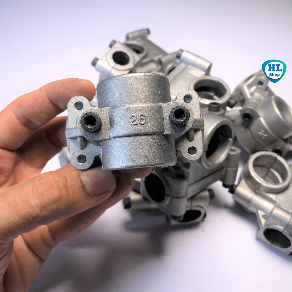 Khớp nối tay cầm máy cắt cỏ/ cùm máy cắt cỏ đủ cở 26mm, 24mm