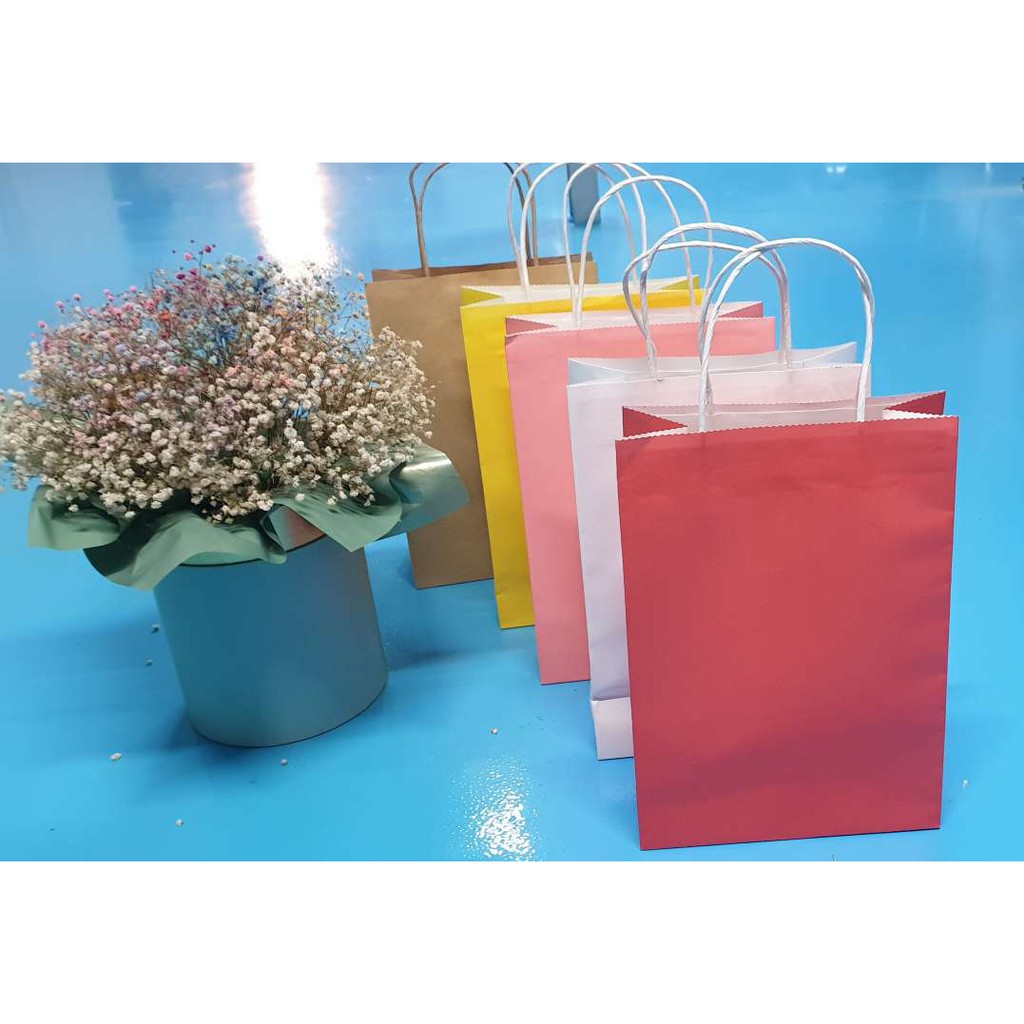 Túi giấy trơn nhiều màu 30x21x10cm