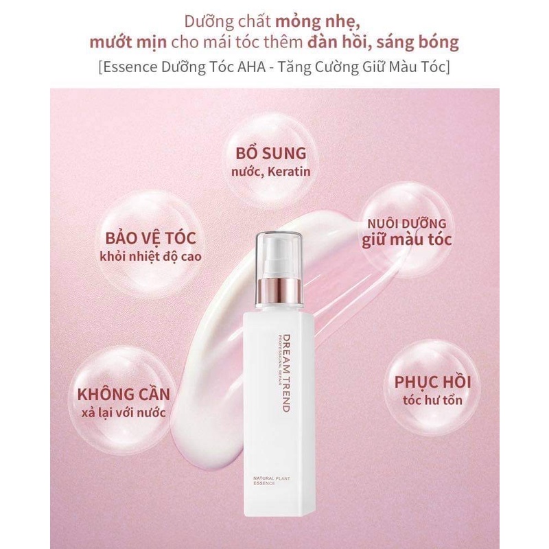 Dưỡng Tóc AHA ESSENCE [MÀU HỒNG] DREAMTREND [CHÍNH HÃNG] Phục Hồi Tóc Hư Tổn